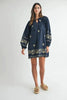 Embroidered Long Sleeve Peasant Mini Dress For Women – Embroidered Mini Dress, Long Sleeve Peasant Dress, Bohemian Dress, Casual Peasant Dress, Timeless Elegance Dress by Stevvex
