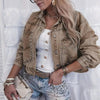 Women’s Studded Denim Jacket by FitiqueFit