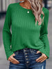Textured Knit Long Sleeve T-Shirt by Simply Love