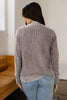 Chestnut Mineral Wash Exposed Seam Patchwork Knit Open Sweater Cardigan by Wild and Free Boutique