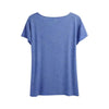 Heart Print T-Shirt Comfortable Round Neck Summer Tee by FitiqueFit