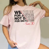 "We Ride for Justice Not Divide" Shirt – Anti-Dictator Freedom Tee by Dog Mom Hat