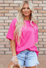 Bright Pink SUNSHINE ON MY MIND Graphic Tee