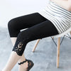 Women’s Lace Trim Stretch Leggings – Fashion Bottoming Pants by FitiqueFit