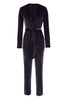 Tie Front Long Sleeve Top and Pants Set