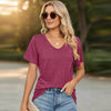 🌼 Women's V-Neck Pleated Loose-Fit T-Shirt – Effortless Summer Elegance by FitiqueFit