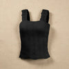 Women's Pleated Figure-flattering Square-neck Camisole by FitiqueFit