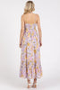 Floral Smocked Back Ruffled Hem Maxi Cami Dress For Summer – Boho Chic, Trendy, Fluttering, Feminine & Effortlessly Stylish by Stevvex