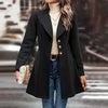 Women’s Winter Overcoat — Lapel Collar, Single-Breasted, Long Pea Coat by FitiqueFit