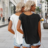 2-Pack Women's V-Neck Sleeveless Tank Tops – Loose Fit Casual Summer Beach Shirts by FitiqueFit