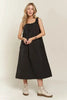 Drawstring Slit Back Cargo Summer Dress For Women – Trendy Utility-Inspired Dress with Adjustable Fit and Slit Back for Casual and Everyday Wear by Stevvex