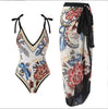 Fashion Personality Women Chiffon Beach Dress Suit