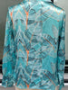 Full Size Satin Leaf Print Button Up Shirt Plus Size by Wild and Free Boutique