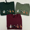Spooky Goose Halloween Embroidered Sweatshirt - Spooky Season Apparel by Dog Mom Hat