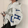 Women’s Zip-Up Printed Sweatshirt – Long Sleeve Casual Jacket by FitiqueFit