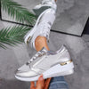 Metallic Lace-Up Side Zipper Thick-Sole Sneakers – 3 Colors EU 37–44 by FitiqueFit