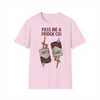 "Pass Me a Fridge Cig" Funny Graphic T-Shirt - Playful Retro Lifestyle Parody Tee by Dog Mom Hat