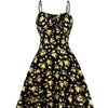 Floral Backless Bow-Tie Strappy Maxi Dress – Black & Blue, S–XXL by FitiqueFit