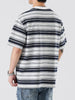 Men's Plus Size Relaxed Fit Striped Crew Neck T-Shirt by Simply Love