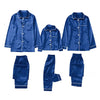 Children's Long-sleeved Parent-child Ice Silk Pajamas Suit by My Store