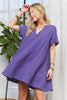 New Summer Tiered Notched Short Sleeve Dress For Women – Versatile, Elegant, Chic, Stylish, Comfortable & Fashionable by Stevvex
