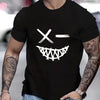 Evil Smile Face Shirt for Men – Trendy Summer Streetwear Tee by FitiqueFit