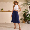 Women’s Elastic Cropped Wide-Leg Pants by FitiqueFit