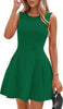 Sleeveless Solid Color Pleated Dress | Flared Midi Casual by FitiqueFit