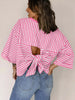 Striped Back Bow Tie T-Shirt by Simply Love