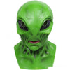 Halloween Party Green Alien Latex Mask by My Store