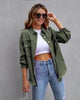 Fashion Ripped Shirt Jacket Female by FitiqueFit