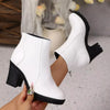 Point Toe Block Heel Boots | Sleek Pointed Heel Ankle Boot by FitiqueFit