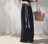 Linen Off-Shoulder Asymmetric Casual Set – 2 Colors, S–L by FitiqueFit