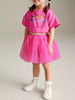 Children's Round Neck T-Shirt and Skirt Set by Simply Love