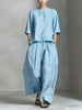 Three-Quarter Sleeve Shirt & Loose Trousers Two-Piece Set by FitiqueFit
