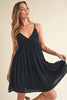 Ruched Plunge Mini Cami Dress For Women – Sexy Plunging Neckline, Sculpted Fit, Trendy and Flattering Design for Special Occasions by Stevvex