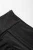 Black Pocketed Wide Waistband Swim Shorts