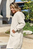 Red Double Take Full Size Hooded Teddy Bear Jacket with Thumbholes Ultra-Cozy & Stylish Comfortable Outerwear by Stevvex