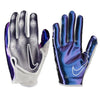 Nike Vapor Jet Magnigrip+ Palm Football Receiver Gloves - White/Iridescent (Mens 1 Pair) (Large) by EasyOptionXY
