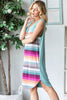 Full Size Striped Sleeveless V Neck Dress For Women – Timeless Striped V Neck Dress, Sophisticated Sleeveless Dress, Classic Striped Dress, Flattering V Neck Dress, Versatile Sleeveless Dress, Chic Striped Dress, Elegant V Neck Dress by Stevvex