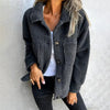 Plus Size Women’s Solid Color Sherpa Jacket by FitiqueFit