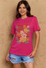 Simply Love Full Size GRATEFUL Flower Graphic Cotton T-Shirt by Simply Love