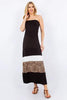 Women Full Size Leopard Print Color Maxi Dress Plus Size Trendy & Modern Long Dress by Stevvex