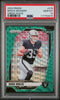 Graded 2024 Panini Prizm Brock Bowers #315 Green Wave Rookie RC Football Card PSA 10 Gem Mint by Hall of Fame Sports Memorabilia