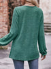 Ruffle Cuff Long Sleeve T-Shirt by Simply Love