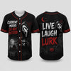 Unisex Horror Graphic Print Baseball Jersey – Slasher Theme Button-Up & Spooky Party Wear