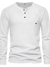 Men's Waffle-Knit Long Sleeve T-Shirt