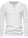 Men's Waffle-Knit Long Sleeve T-Shirt