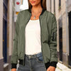 Minimalist Color-Block Stand-Collar Zip Jacket by FitiqueFit