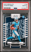 Graded 2023 Panini Absolute Jahmyr Gibbs #108 Rookie RC Football Card PSA 10 Gem Mint